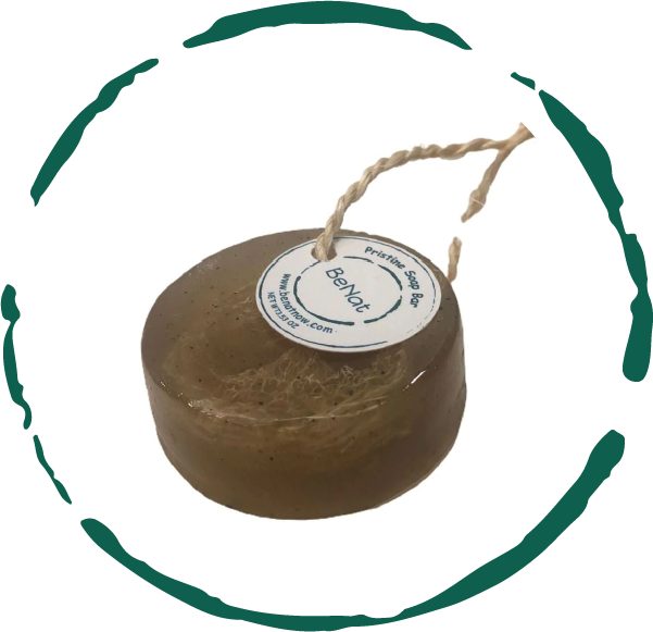 Natural Soap Bar, Infused with Green Clay, Bamboo, and Green Tea.